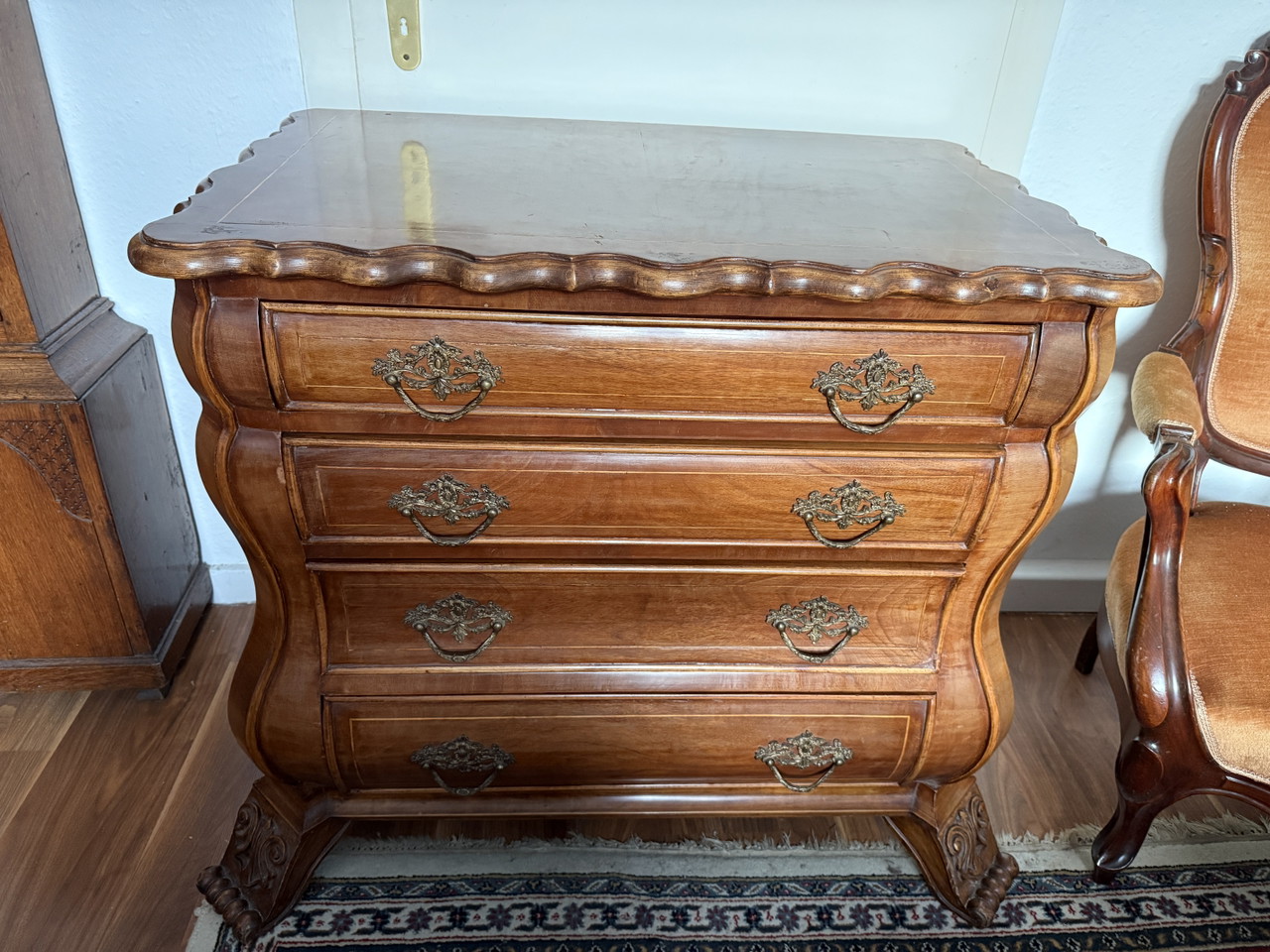 Vintage midcentury Swedish design chest of drawers teak vintage ladekast