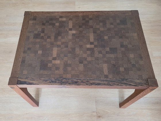 Image 1 of Tranekaer Couchtisch, Danisch Design. Holzmosaik