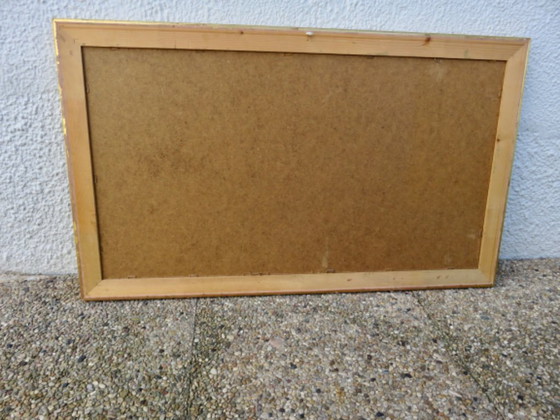 Image 1 of Dipinto incorniciato raffigurante un oceano molto agitato 45 cm x 76 cm