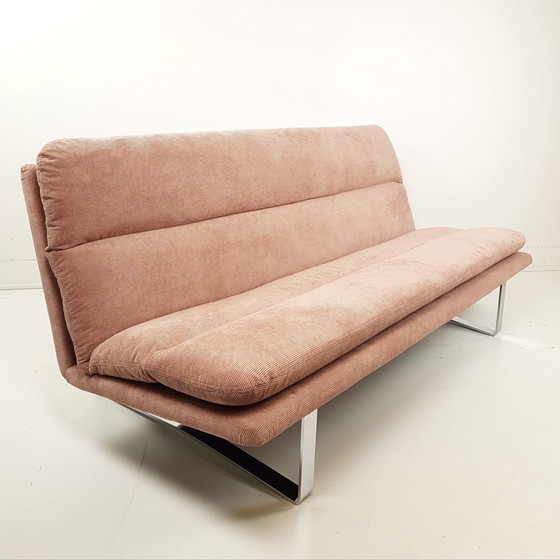 Image 1 of Divano vintage Artifort Kho Liang Le rosa, appena rivestito