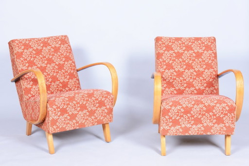 Paar originaler Art Deco Sessel, von J. Halabala für UP Závody, Tschechisch, 1930er Jahre