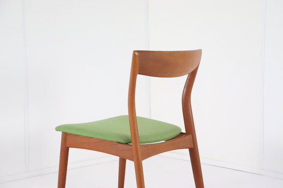 Image 1 of 4X R. Borregaard Voor Viborg Stoelen Eetkamerstoelen Vintage Deens