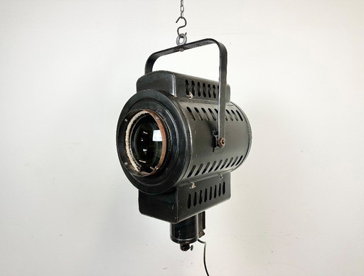 Faretto da teatro nero vintage, anni '60