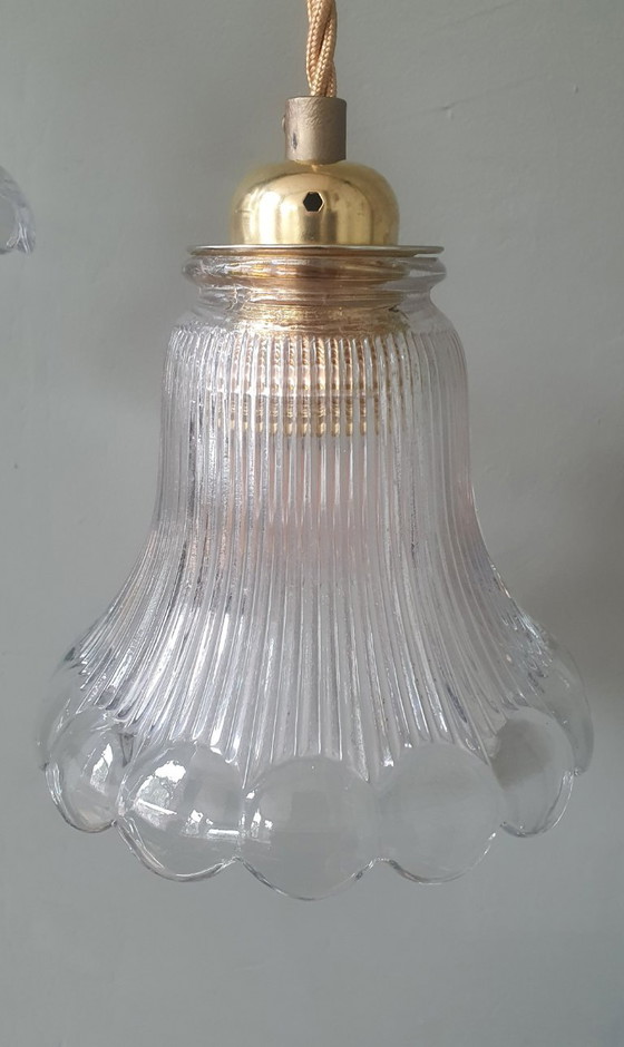 Set of 2 Holophane pendant lamps, Art Deco – Metal (photo 21 of 23)