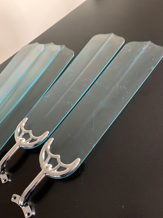 Image 1 of Ventilateur de plafond chromé, 3 positions, 2 directions