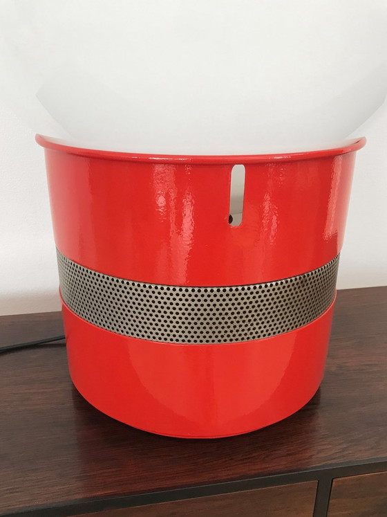 Mezzo Oracle Table lamp by Gae Aulenti for Artemide, Italy, 1969, Red (photo 7 of 14)