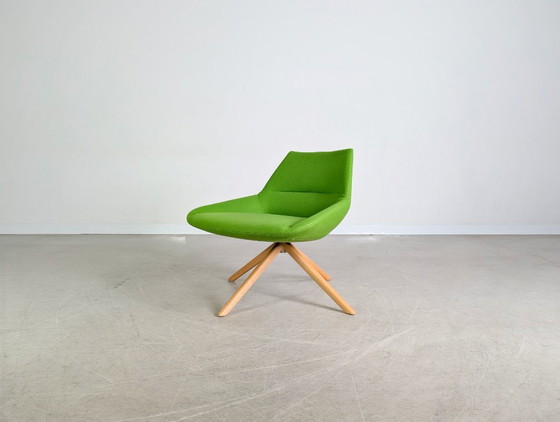 Image 1 of Set of 3 Inclass armchairs Pillet Dunas XL green office lounge chair