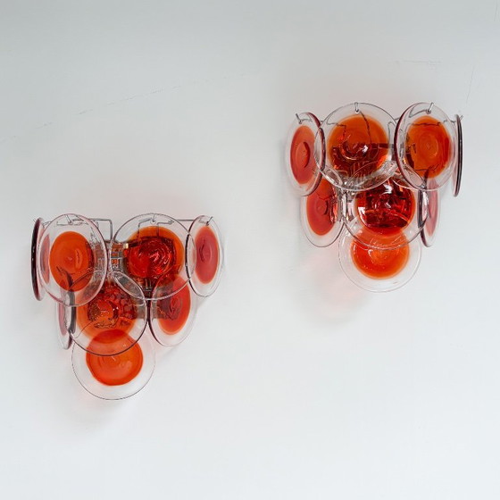 Set di 2 Applique italiane in vetro di Murano, anni '70 – Metallo (photo 9 of 15)