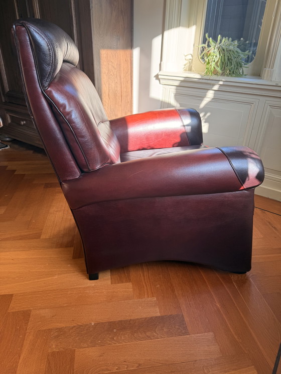 Fauteuil en cuir exclusif Léon Mol (Sittard) avec repose-pieds assorti – Leather (photo 5 of 6)