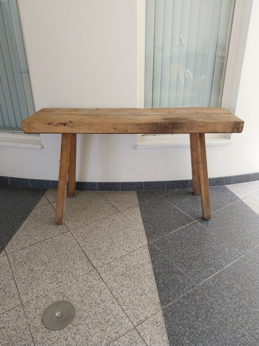 Tavolo da macellaio ungherese. Anni '80 