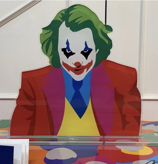 Marco Lodola serigrafia in plexiglass da appoggio “my rules” pop design 