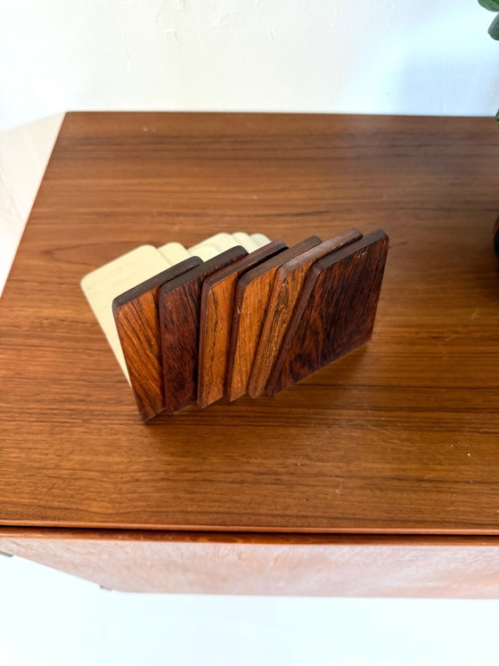 6x fermalibri vintage in palissandro, Kai Kristiansen ‘60, Librerie, Metallo, Legno, Marrone (foto 3 di 6)