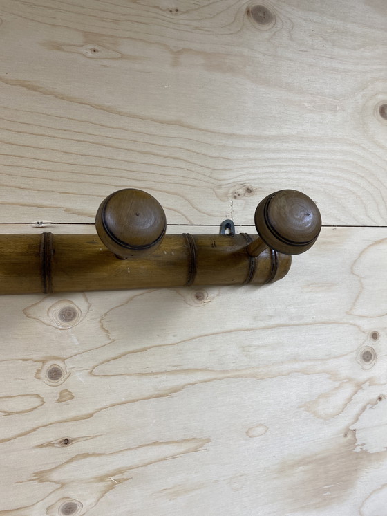 Image 1 of Appendiabiti vintage francese in finto legno di bambù