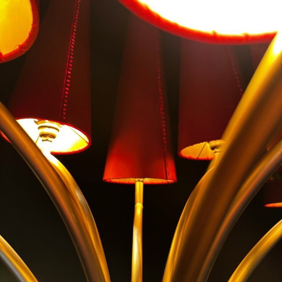 Image 1 of Paire de très grandes lampes candélabre 118 cm