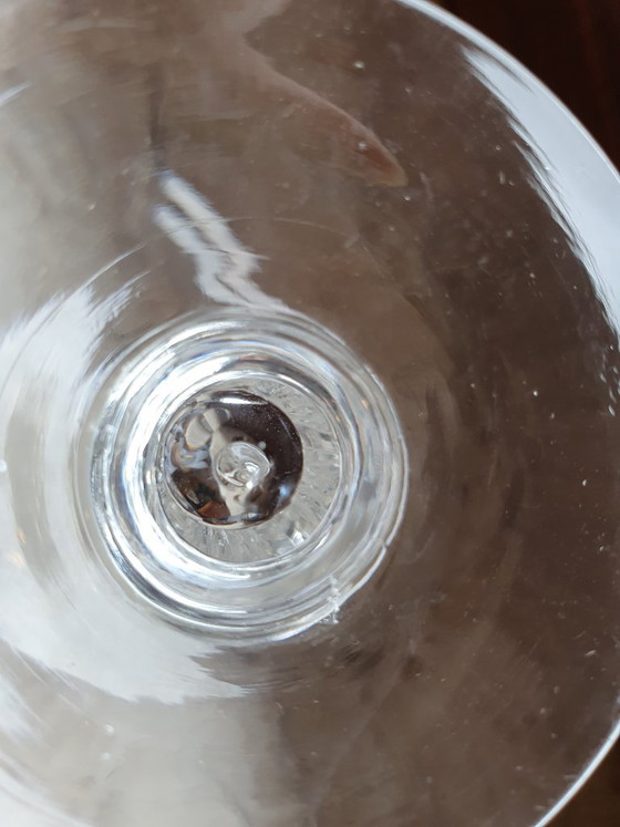 4 copas de champán de cristal Val Saint Lambert (1920) – Vasos y jarras, Crystal, Glass (photo 5 of 5)