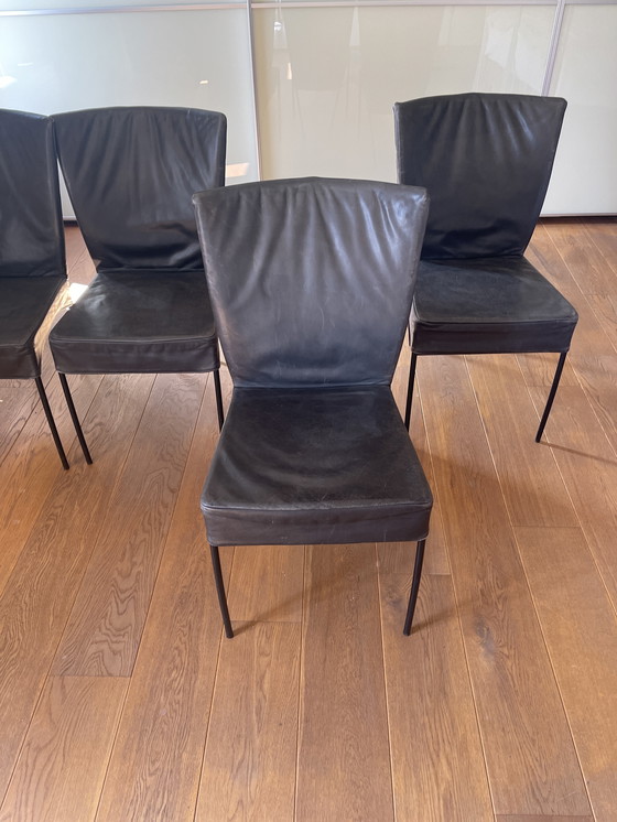 Image 1 of 4 chaises de salle à manger Spica / Montis noires
