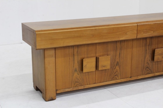 Credenza italiana vintage anni '60, Credenze, Legno, Marrone, Mid Century Modern (foto 2 di 11)
