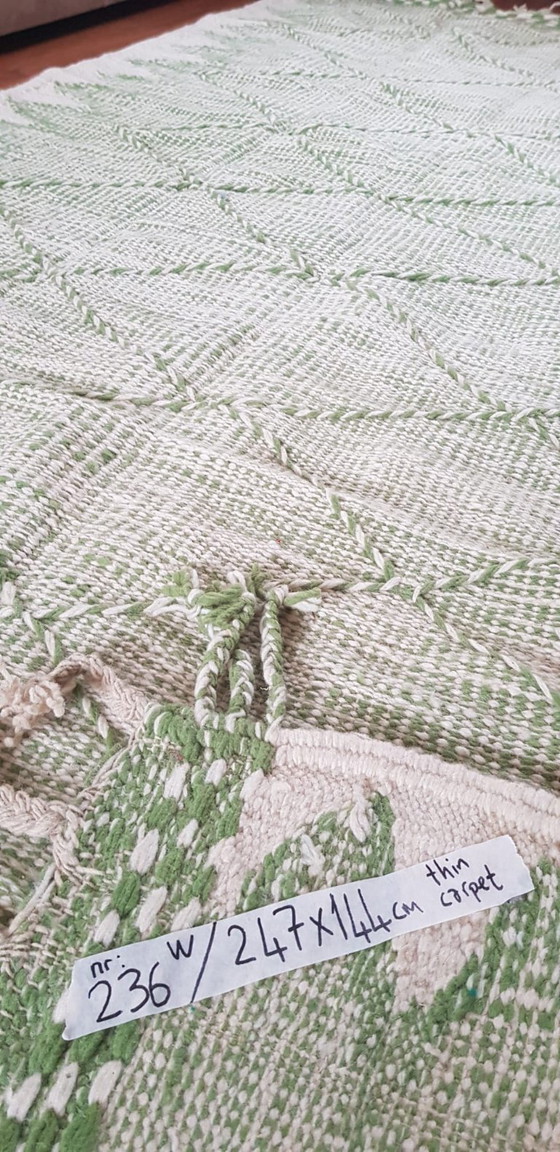 Image 1 of Handgeknoopt Berber kleed wol 247x144