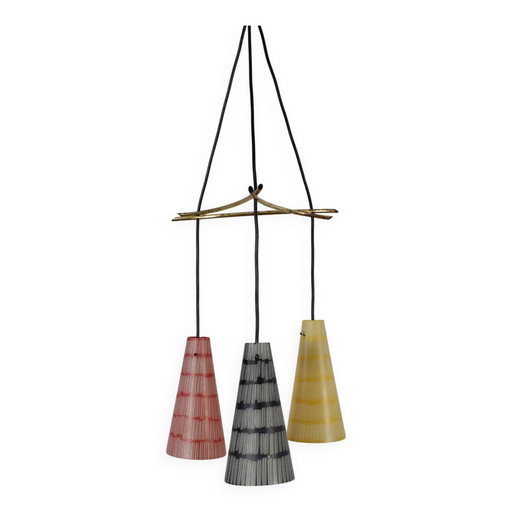 Farbige Vintage Deckenleuchte Pendelleuchte 60er 70er MCM
