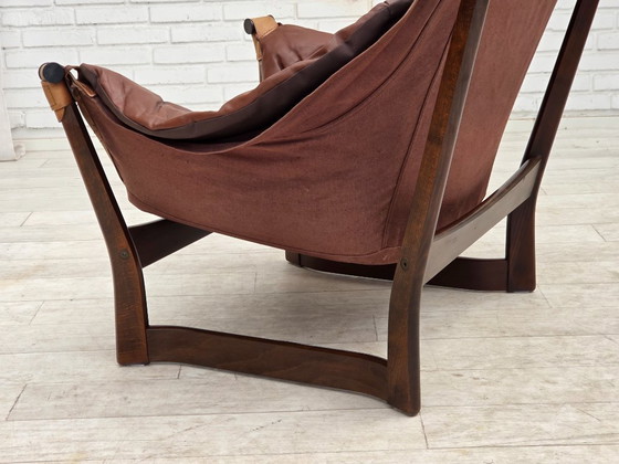 Image 1 of Fauteuil lounge « Trega », design norvégien des années 1970 par Tormod Alnaes.