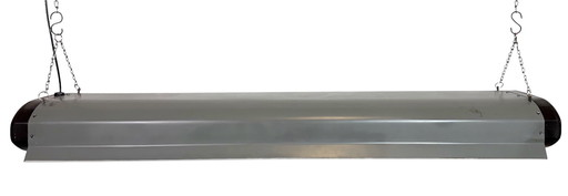 Lampada a sospensione industriale grigia di Elektrosvit, anni '60