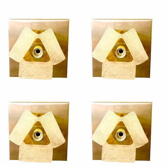 Image 1 of Aplique de pared Albano Poli de Poliarte XXL 4, cristal de Murano, Italia, 1970