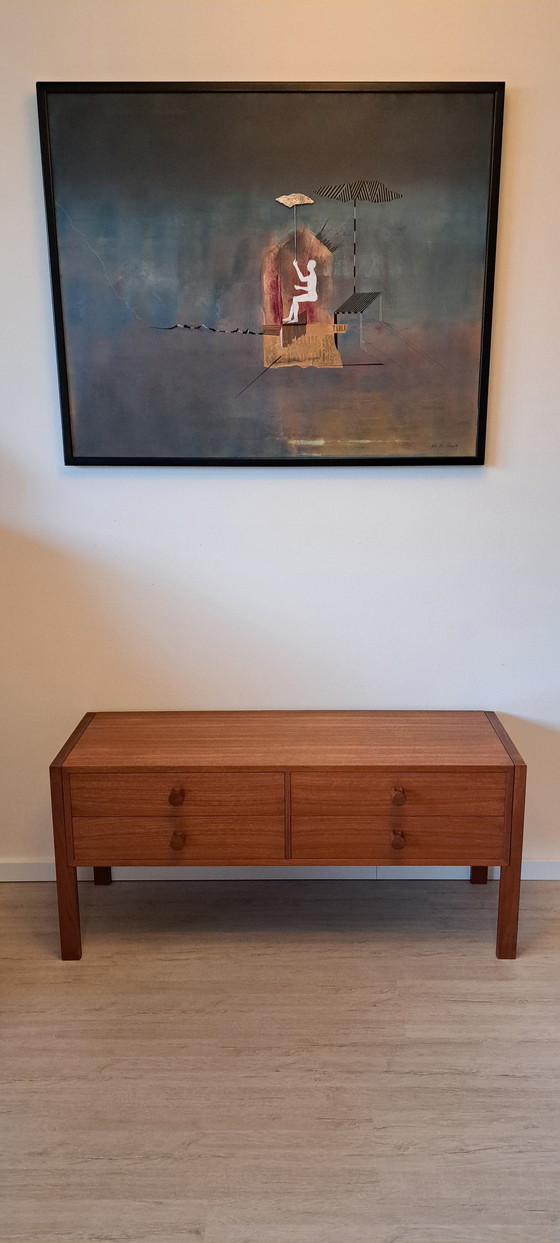 Image 1 of Aparador de teca original Aksel Kjersgaard núm. 480 D.E. Møbler, Dinamarca, ca 1960