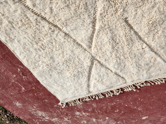 Beni Ouarain Berber rug in cream 300x200 cm, natural wool, handmade, Rugs & carpets, Cotton, Scandinavian (photo 7 of 21)