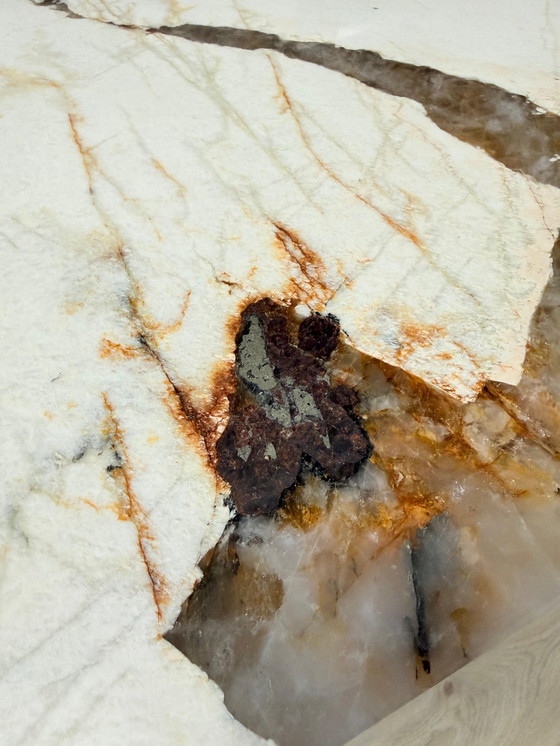 Image 1 of Luxury Patagonia Quartzite dining table – Danish oval (260 × 95 × 76 cm)