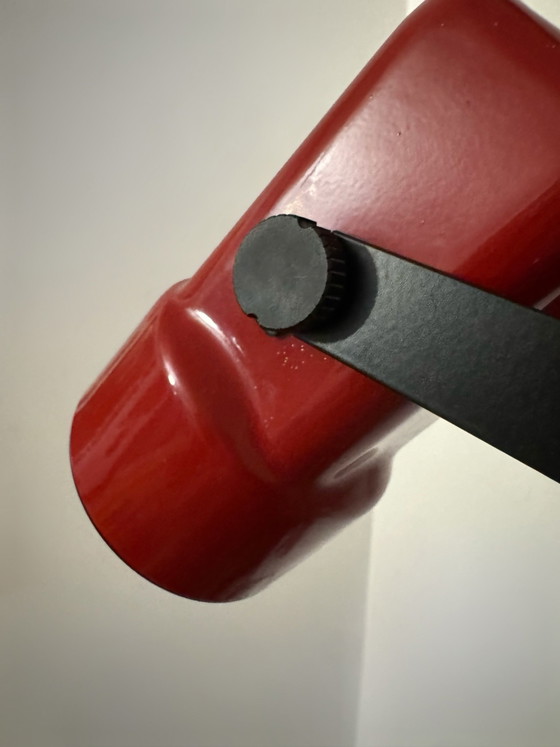 Appliques spots rouge années 80, Appliques murales, Métal, Plastique (photo 8 sur 11)