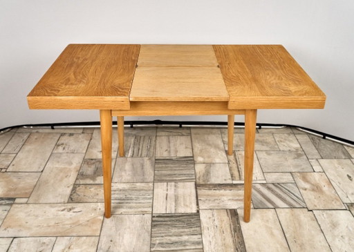 Extendable Oak Dining Table by Jitona, 1960s Czechoslovakia