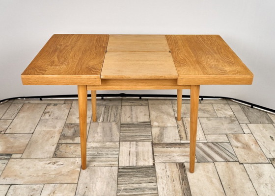 Image 1 of Extendable Oak Dining Table by Jitona, 1960s Czechoslovakia