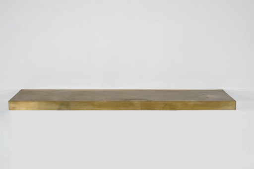 Large console in brass, Italy, 1960s