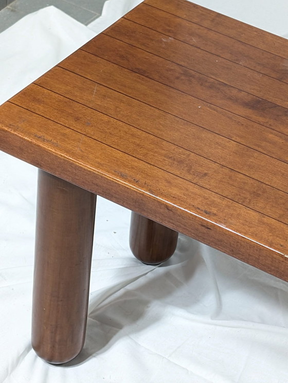 Image 1 of Italian Japandi walnut and ebony Bench, 60s 