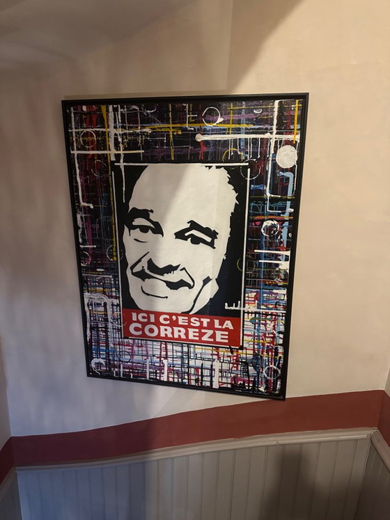 QUADRO Jacques CHIRAC – Eric Dumesny, Arte, Legno, Tela (photo 2 of 5)