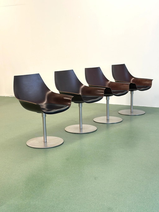 Juego de cuatro Sillones giratorios de Ostwald & Nolting, Italia