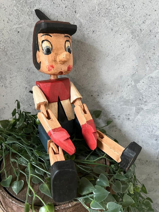 Image 1 of Vintage houten Pinokkio