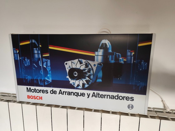Insegna luminosa vintage BOSCH, Decorazioni murali, Metallo, Plastica, Blu (foto 9 di 10)