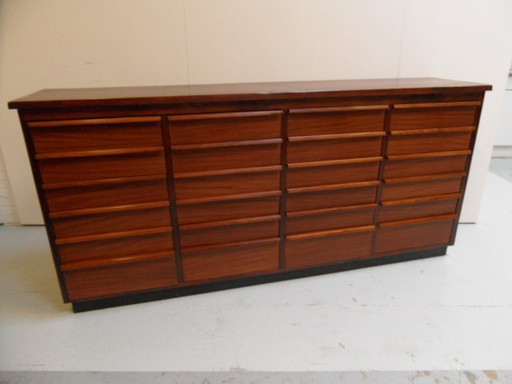 Vintage mahogany shop cabinet