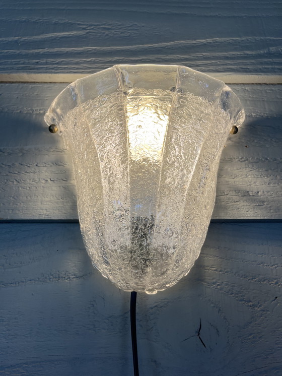 Image 1 of Lampe murale vintage Lucitalia Milano Murano Glass Design