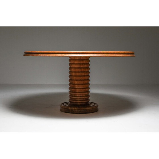 Image 1 of Vintage Postmodern Marble Dining Table in Earthy Tones 1970s