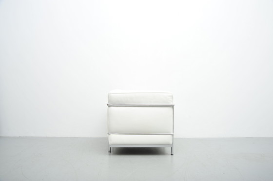 Image 1 of Poltrona Cassina Le Corbusier LC2 in pelle bianca