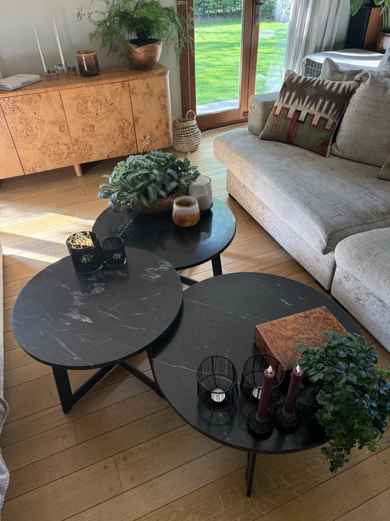 Image 1 of Round marble coffee tables