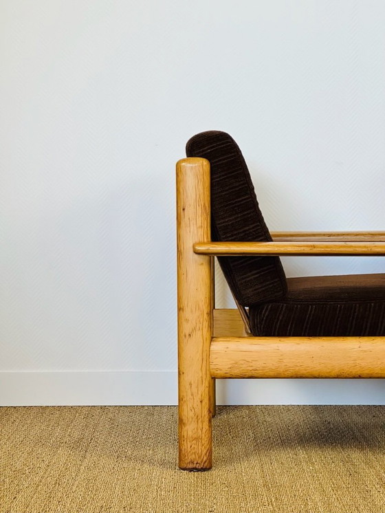 Image 1 of Ensemble de Salon modulable Vintage en Chêne et Velours Côtelé, 1960s, Set de 5