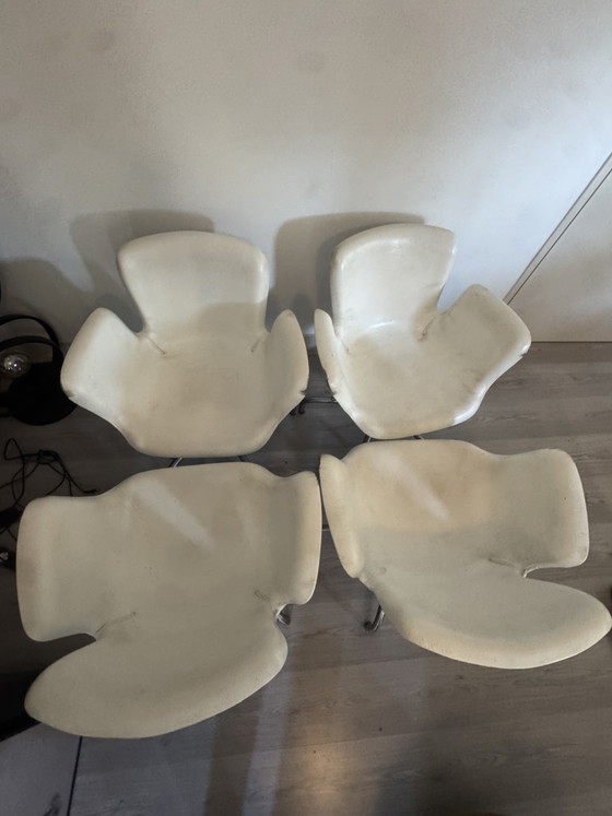 4 Cappelini Stoelen – Cappellini, Draaistoelen, Skai, Metal (photo 2 of 9)