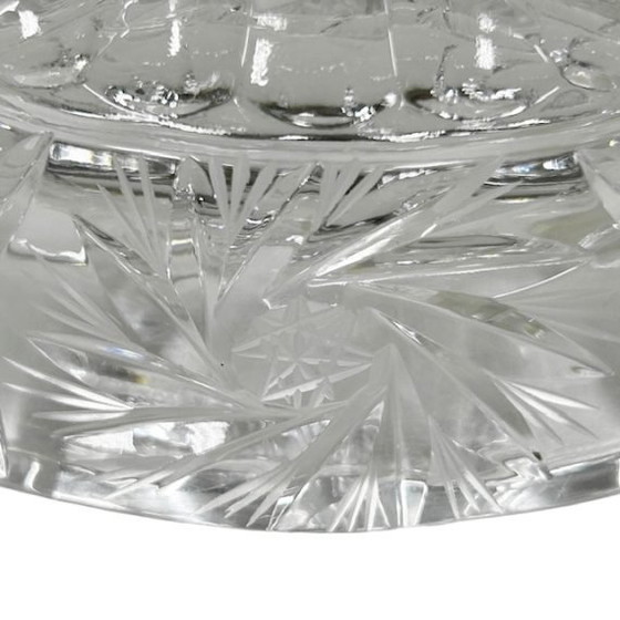 Image 1 of Vintage kristallen Rossi Bohemia kandelaar geslepen loodkristal 1930's