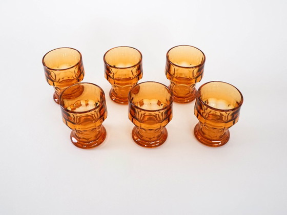 Image 1 of Set di sei bicchieri, design italiano, anni '70, made in Italy