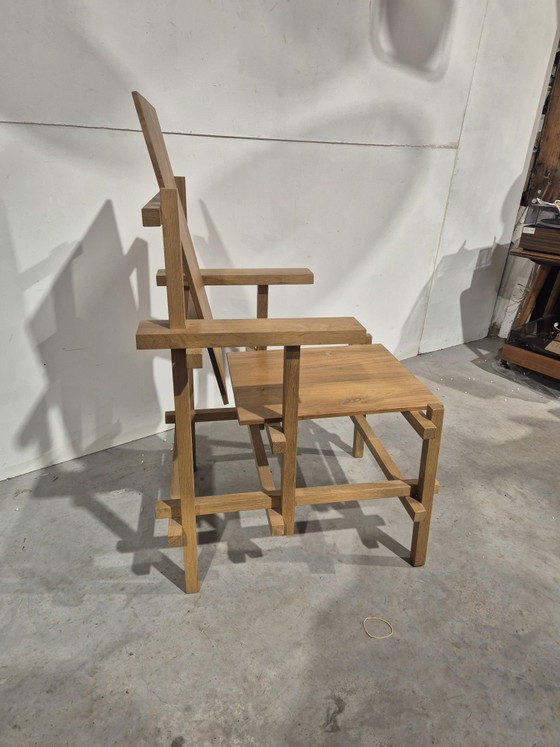 Interpretation of a rietveld chair, Armchairs, Wood, Brown (photo 6 of 7)