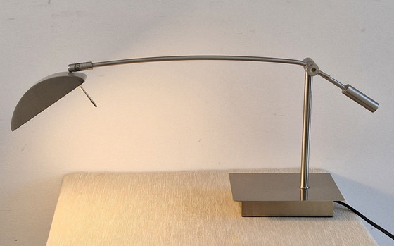 Image 1 of Table/Desk Lamp Geos by Lucide Belgium - Matte Chrome