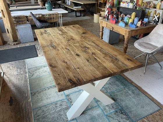 Image 1 of Rustic oak dining table. €795.00